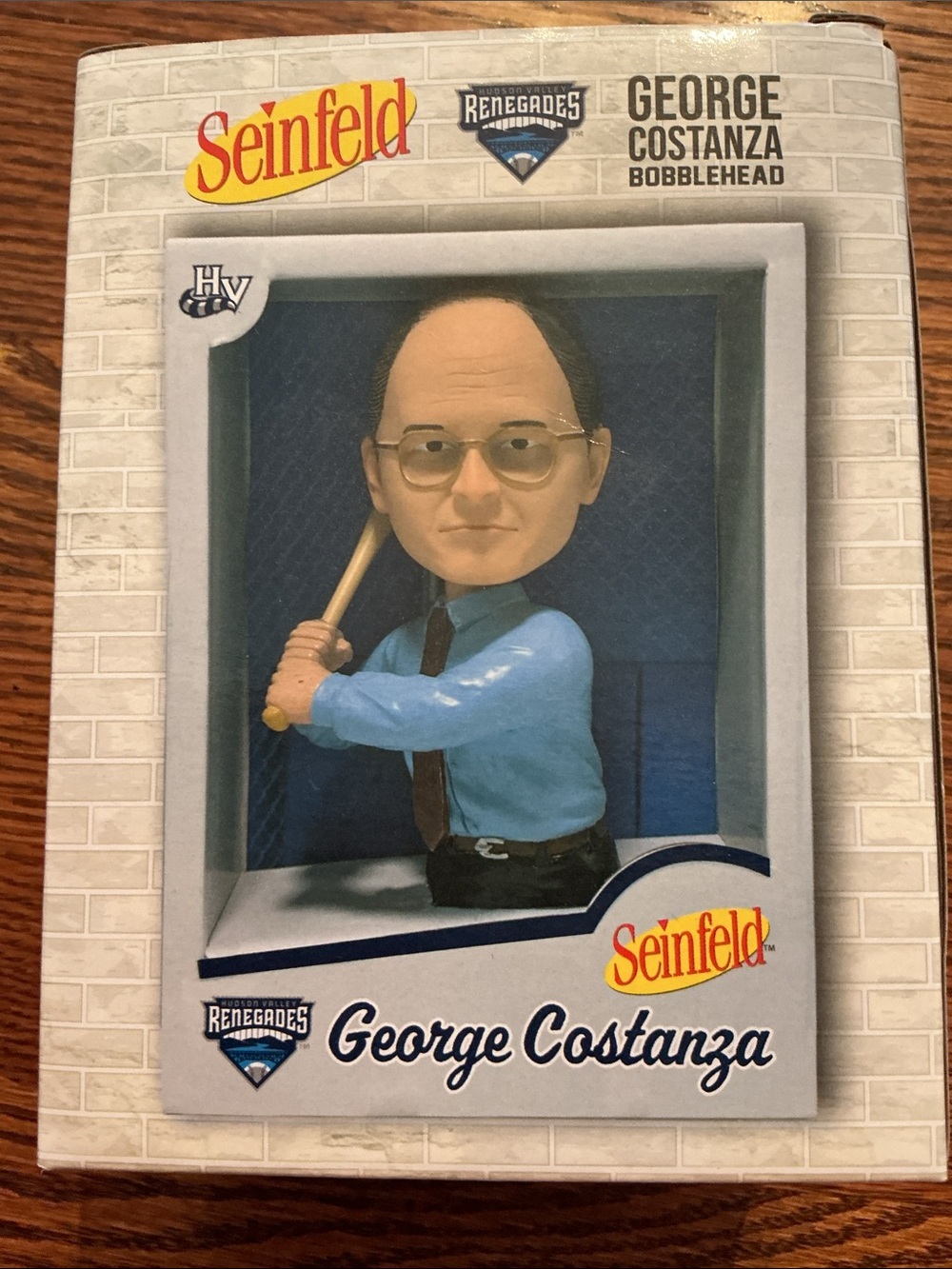 George Costanza Bobblehead Collectible -Light Blue Shirt RENEGADES. NEW IN 🗃️box